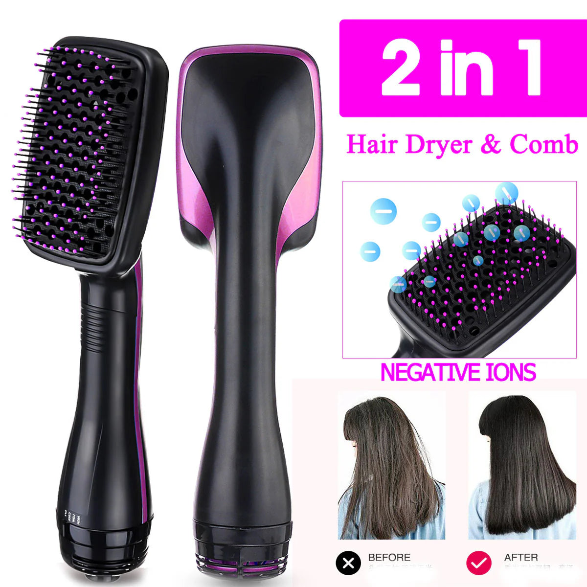 Hair Dryer & Styler- One Step