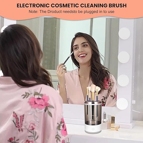 Electric Makeup Brush Cleaner & Dryer – Automatic Multi Brush Cleaning Machine